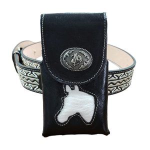 Men's western leather phone case Western Genuine L